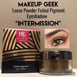NWT Full Size MAKEUP GEEK Loose Powder Foiled Pigment Eyeshadow “INTERMISSION”